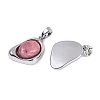 Natural Rhodonite Pendants KK-U043-52P-05-2