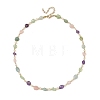 Women's Natural Mixed Stone Necklaces NJEW-JN06492-3