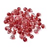 Electroplate Transparent Glass Beads GLAA-A045-05L-1
