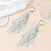 2Pcs PU Leather Tassel Pendant Keychains FIND-CL0002-41C-3