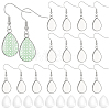 DIY 304 Stainless Steel Teardrop Dangle Earring Making Kits EJEW-UN0003-33-1