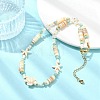 Ocean Starfish Turtle Dyed Synthetic Turquoise & Natural Amazonite & Rose Quartz & Shell Heishi Beaded Necklaces for Women NJEW-JN06096-1