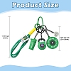 8Pcs 8 Styles Alloy Pendant Decorations HJEW-YW00556-02-3