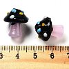 Handmade Lampwork Bumpy Beads Strands LAMP-A004-06B-4