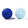 Rubberized Style Imitated Silicone Acrylic Beads MACR-T048-01B-08-2