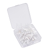 90Pcs 5 Size High Luster Eco-Friendly Plastic Imitation Pearl Ear Nuts OACR-LS0001-01-5