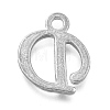 Alloy Letter Pendants PALLOY-J718-01C-D-2