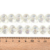 Electroplate Transparent Glass Beads Strands EGLA-B012-AB12-4