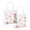 Rectangle Transparent Printed PVC Plastic Gift Tote Bags ABAG-TADJ0002-002A-1