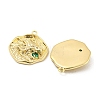 Brass Micro Pave Cubic Zirconia Pendants KK-P258-19G-03-2