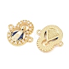 Brass Enamel Religion Virgin Connector Charms KK-L275-33G-2