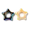 UV Plating Rainbow Iridescent Acrylic Bead Frames X-PACR-E003-02-2