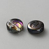 Transparent Electroplated UV Plating Glass Beads GLAA-TAC0024-12C-O-2