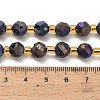 Electroplated Natural Druzy Geode Crystal Beads Strands G-F833-P01-8mm-13-5