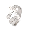 201 Stainless Steel Cuff Open Rings RJEW-Z141-01P-4