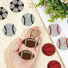 10Pcs 5 Styles Sports Resin & Glass Hotfix Rhinestone DIY-GF0014-27-3