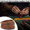Gorgecraft Flat Cowhide Leather Jewelry Cord LC-GF0001-10A-01-4