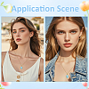 4Pcs Brass Pendant Cabochon Settings KK-WR0001-96A-G-5
