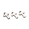 Cross 304 Stainless Steel Charm Pendants STAS-D111-40-1