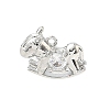 Brass Micro Pave Cubic Zirconia Pendants KK-I476-26P-05-1