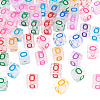 50Pcs Acrylic European Beads MACR-TADJ0001-13O-3