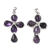 Natural Amethyst Pendants GG-CBA9F30-02P-13-1