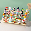 3-Tier Wood & Plastic Minifigures Display Risers ODIS-WH0043-14A-5
