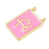 Brass Enamel Pendants KK-L251-01G-A02-2