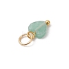 Natural Mixed Gemstone Heart Charms X-PALLOY-JF04905-01-5