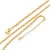 Brass Singapore Chains Necklaces for Women NJEW-D302-38G-4