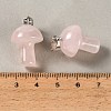 Natural Rose Quartz Pendants GG-CBAA0EE-05P-26-3