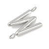 304 Stainless Steel Letter Connector Charms STAS-M108-01P-23-2