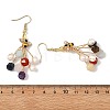 Gemstone Cultured Freshwater Pearl Beads Dangle Earrings EJEW-JE07195-5