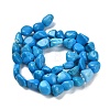 Natural Howlite Beads Strands G-P497-01E-37-3
