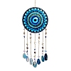 Acrylic Blue Evil Eye Hanging Suncatchers HJEW-F023-01-1
