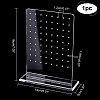 Transparent Acrylic Earring Display Stands EDIS-WH0029-30-2