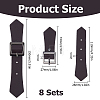 8 Sets PU Leather Sew on Toggle Buckles AJEW-HS0001-54A-2