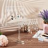 Transparent Acrylic Earring Display Stands EDIS-WH0029-12-5