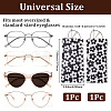 2Pcs 2 Colors PU Leather Eyeglass Cases ABAG-CN0001-83-2