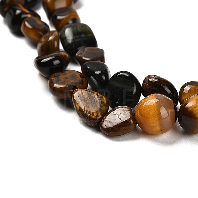 Natural Tiger Eye Beads Strands G-P497-01E-20-1