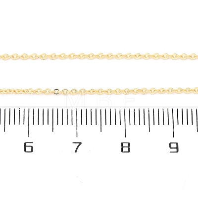 Brass Cable Chain Necklace Making NJEW-D302-78G-1