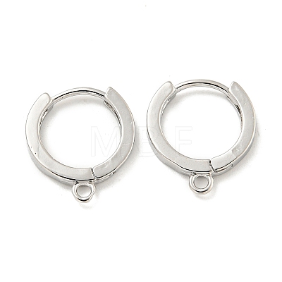 Brass Hoop Earrings EJEW-L211-012C-P-1