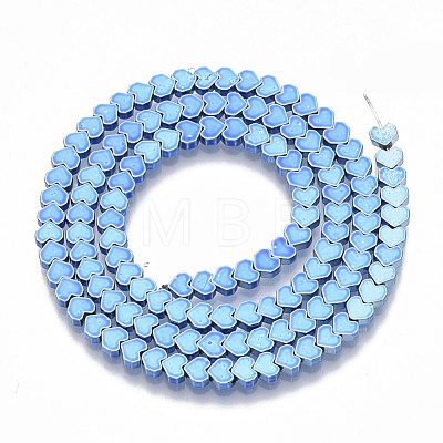 Electroplated Non-magnetic Synthetic Hematite Beads Strands G-S365-010A-1