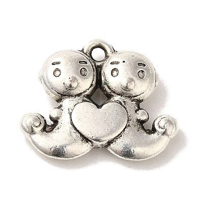 Tibetan Style Alloy Pendants TIBEP-L021-05AS-1