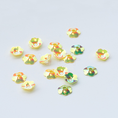 Ornament Accessories Disc Plastic Paillette Beads PVC-R013-8mm-0520-1