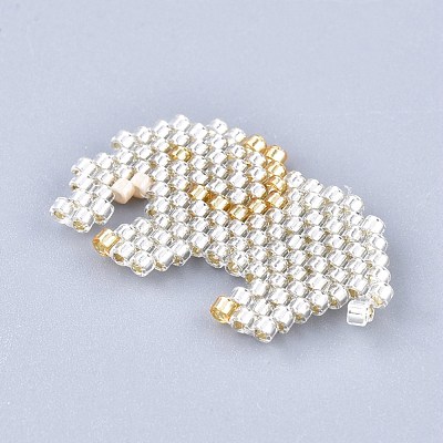 Handmade Seed Beads Pendants SEED-I012-53A-1