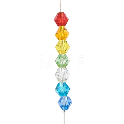 Star Iron Colorful Chandelier Decor Hanging Prism Ornaments HJEW-P012-03P-1