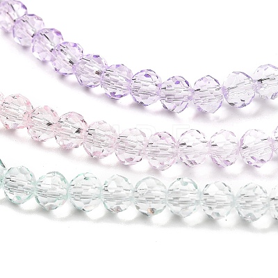 Transparent Painted Glass Beads Strands DGLA-A034-T3mm-A23-1