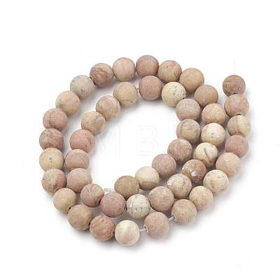 Natural Wood Lace Stone Beads Strands G-T106-263-1