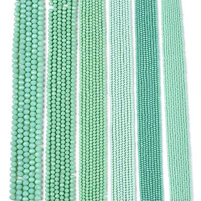 Opaque Solid Color Imitation Jade Glass Beads Strands EGLA-A044-P4mm-D14-1